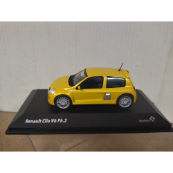 RENAULT CLIO 2 V6 PHASE 2 2003 JAUNE SIRIUS 1:43 SOLIDO S4318102 SD