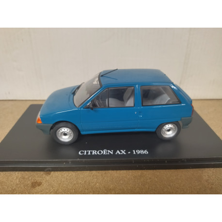 CITROEN AX 1986 BLUE 1:24 HACHETTE IXO HARD BOX