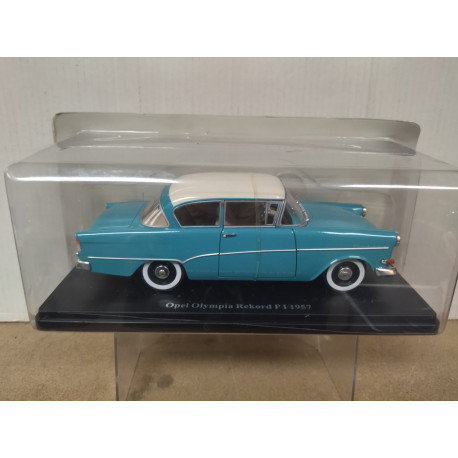 OPEL OLYMPIA REKORD P1 1957 BLUE/WHITE OPEL 1:24 HACHETTE IXO