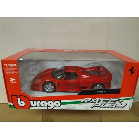 FERRARI F50 RED 1:24 BBURAGO