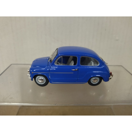 SEAT 600 E 1970 BERLINA AZUL 1:43 SALVAT SOLIDO