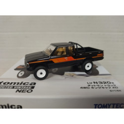 DATSUN TRUCK 4WD KING CAB AD BLACK 1:64 TOMICA LIMITED VINTAGE NEO LV-N320a