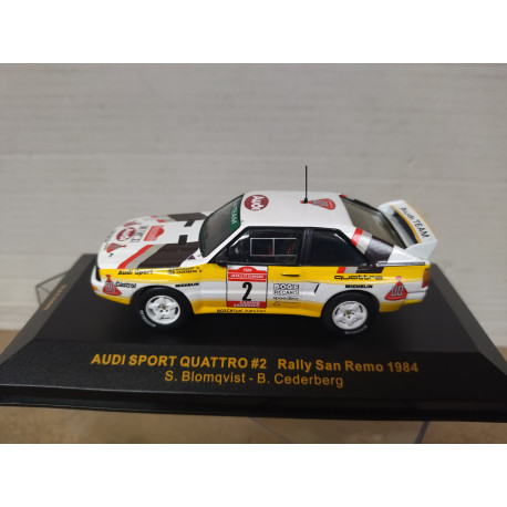AUDI SPORT QUATTRO 1984 RALLY SANREMO BLOMQVIST 1:43 ALTAYA IXO
