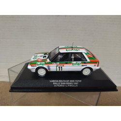 LANCIA DELTA HF 4WD TOTIP 1997 RALLY SANREMO FIORIO 1:43 IXO DEFECT/NO RETRO