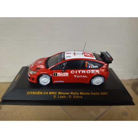 CITROEN C4 WRC 2007 WIN RALLY MONTE CARLO LOEB 1:43 IXO RAM269