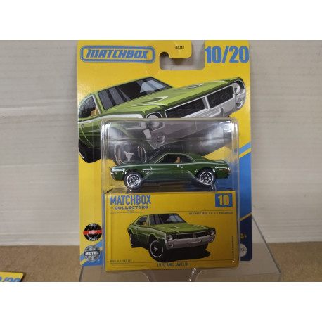 AMC JAVELIN 1970 GREEN COLLECTORS n10 1:64 MATCHBOX
