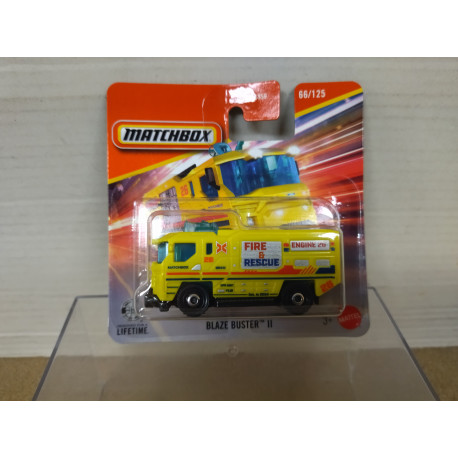 BLAZE BUSTER II YELLOW FIRE RESCUE 1:64 MATCHBOX 66/125