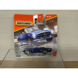 MERCEDES-BENZ W113 230 SL 1963 BLUE 1:64 MATCHBOX 55/125