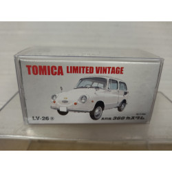 SUBARU 360 CUSTOM WHITE 1:64 TOMICA LIMITED VINTAGE LV-26a