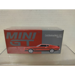FORD MUSTANG MACH 1 RACER RED LHD 1:64 MINI GT 1122