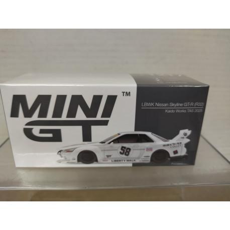 LBWK NISSAN SKYLINE GT-R R32 KAIDO WORKS TAS 2025 RHD 1:64 MINI GT 1217
