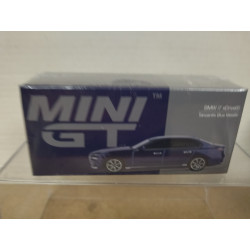 BMW G70 i7 2023 XDRIVE60 TANZANITE BLUE METALLIC LHD 1:64 MINI GT 1111
