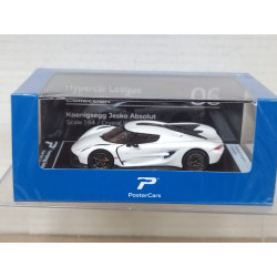 KOENIGSEGG JESKO ABSOLUT CRYSTAL WHITE HYPERCAR 06 1:64 POSTERCARS