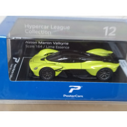 ASTON MARTIN VALKYRIE LIME ESSENCE HYPERCAR 12 1:64 POSTERCARS
