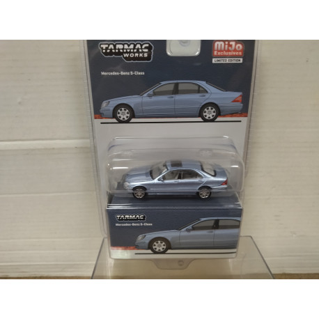 MERCEDES-BENZ W220 S-CLASS 1998 HORIZON BLUE METALLIC 1:64 TARMAC