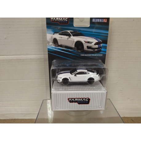 FORD MUSTANG SHELBY GT-350R WHITE/BLUE 1:64 TARMAC