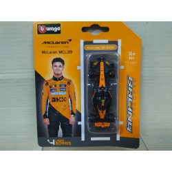 MCLAREN MCL39 FORMULA F1 LANDO NORRIS n4 1:64 BBURAGO
