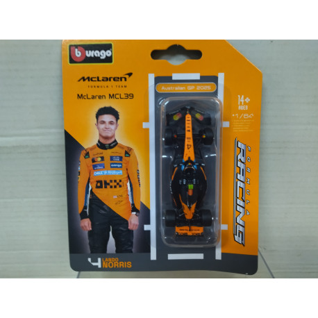 MCLAREN MCL39 FORMULA F1 LANDO NORRIS n4 1:64 BBURAGO