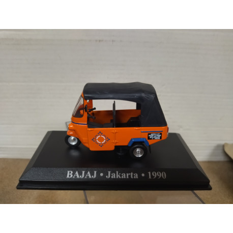 BAJAJ 1990 TAXI JAKARTA INDONESIA TRYCICLE/AUTORICKSHAW 1:43 ALTAYA IXO