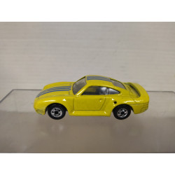 PORSCHE 959 YELLOW (3) 1:64 HOT WHEELS MALAYSIA NO BOX