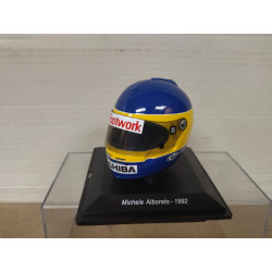 CASCO/HELMET 1992 FORMULA F1 MICHELE ALBORETO FOOTWORK 1:5 SPARK EDITIONS