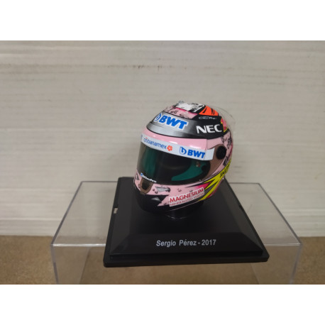 CASCO/HELMET 2017 FORMULA F1 SERGIO PEREZ FORCE INDIA 1:5 SPARK EDITIONS