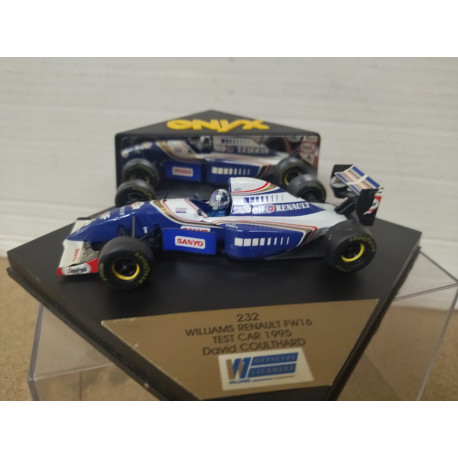WILLIAMS RENAULT FW16 1995 TEST CAR FORMULA F1 COULTHARD 1:43 ONYX