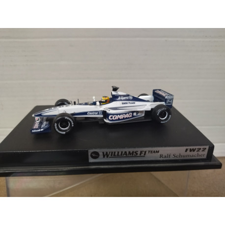 WILLIAMS BMW FW22 2000 FORMULA F1 RALF SCHUMACHER 1:43 HOT WHEELS