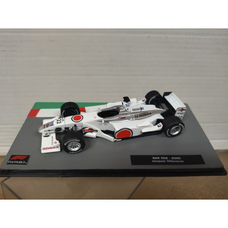 BAR 002 2000 JACQUES VILLENEUVE FORMULA F1 1:43 SALVAT IXO