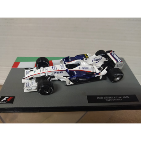 BMW SAUBER F1.08 2008 ROBERT KUBICA FORMULA F1 1:43 SALVAT IXO