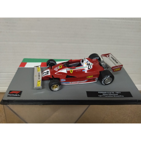 FERRARI 312 T2 1977 GILLES VILLENEUVE CANADA GP FORMULA F1 1:43 SALVAT IXO