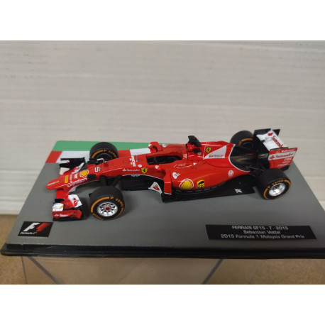 FERRARI SF15T 2015 SEBASTIAN VETTEL MALAYSIA GP FORMULA F1 1:43 SALVAT IXO