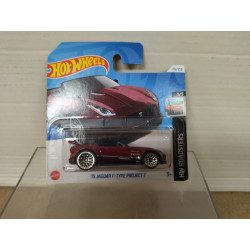 JAGUAR F-TYPE 2015 PROJECT 7 DARK RED 5/5 ROADSTERS 1:64 HOT WHEELS