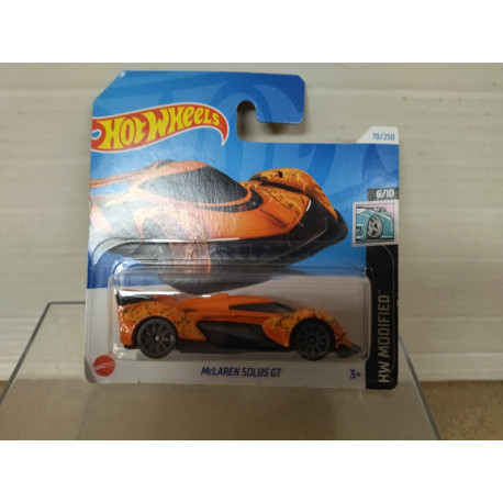 MCLAREN SOLUS GT ORANGE 6/10 MODIFIED 1:64 HOT WHEELS