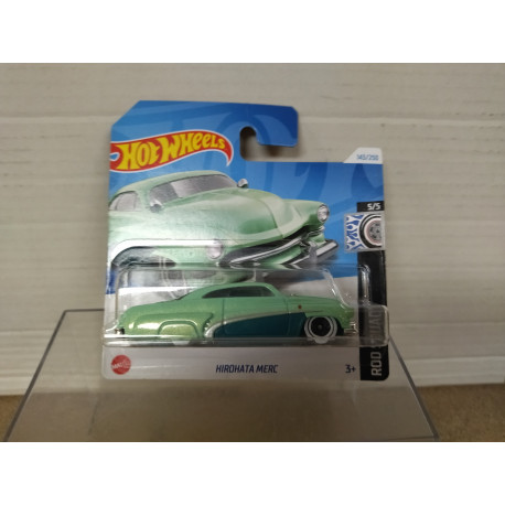 MERCURY CLUB COUPE 1951 GREEN HIROHATA 4/10 ROD SQUAD 1:64 HOT WHEELS