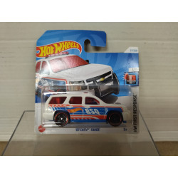 CHEVROLET TAHOE 2007 BSO WHITE 7/10 FIRST RESPONSE 1:64 HOT WHEELS