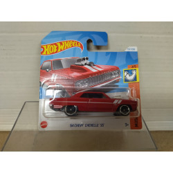 CHEVROLET CHEVELLE 1964 SS RED 2/5 MUSCLE MANIA 1:64 HOT WHEELS