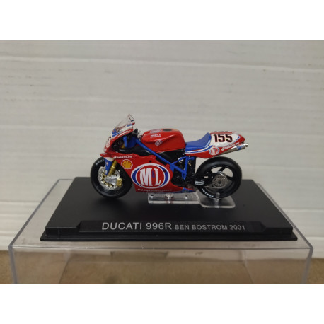 DUCATI 996R 2001 BEN BOSTROM n155 MOTO/BIKE 1:24 ALTAYA IXO