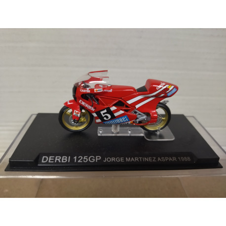 DERBI 125 GP 1988 JORGE MARTINEZ ASPAR n5 MOTO/BIKE 1:24 ALTAYA IXO