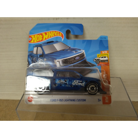 FORD F-150 LIGHTNING CUSTOM BLUE 9/10 HOT TRUCKS 1:64 HOT WHEELS