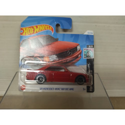 MERCEDES-BENZ W126 560 SEC 1989 AMG RED 8/10 MODIFIED 1:64 HOT WHEELS
