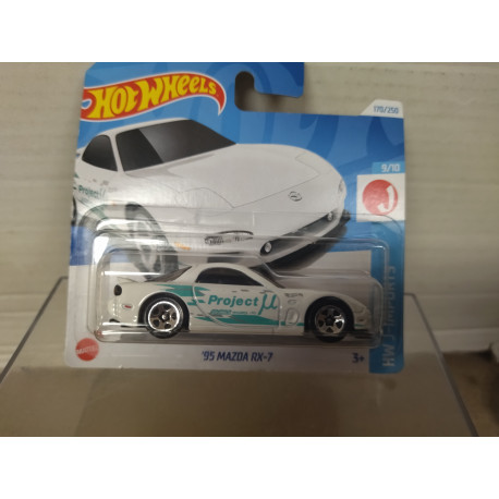 MAZDA RX-7 1995 FD WHITE 9/10 J-IMPORTS 1:64 HOT WHEELS