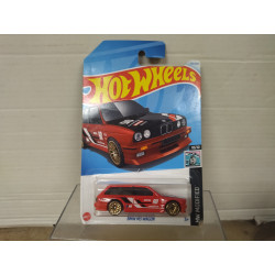 BMW E30 M3 WAGON TOURING RED 10/10 MODIFIED 1:64 HOT WHEELS LONG CARD