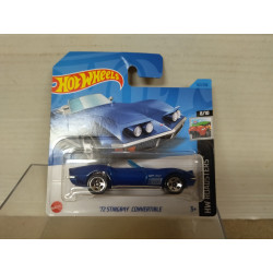 CHEVROLET CORVETTE C3 1972 STINGRAY CONV. BLUE 8/10 ROADSTERS 1:64 HOT WHEELS