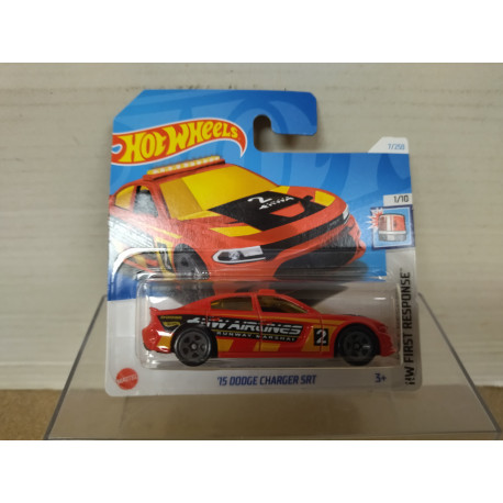 DODGE CHARGER 2015 SRT ORANGE 1/10 FIRST RESPONSE 1:64 HOT WHEELS