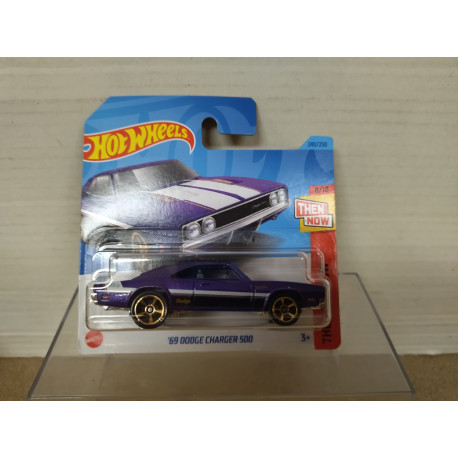 DODGE CHARGER 500 1969 PURPLE 8/10 MUSCLE MANIA 1:64 HOT WHEELS
