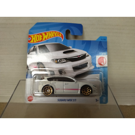 SUBARU WRX STi WHITE 2/10 J-IMPORTS 1:64 HOT WHEELS