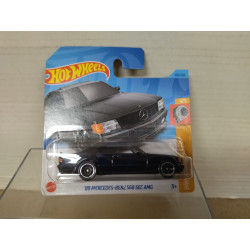 MERCEDES-BENZ W126 560 SEC 1989 AMG BLACK 4/5 TURBO 1:64 HOT WHEELS