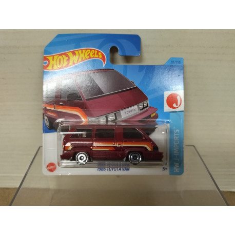 TOYOTA LITE ACE R20 VAN 1986 RED 7/10 J-IMPORTS 1:64 HOT WHEELS