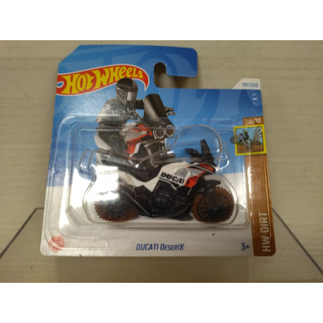 DUCATI DESERTX WHITE MOTO/BIKE 3/10 DIRT 1:64 HOT WHEELS